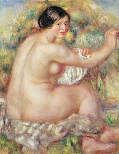 Large Seated Nude by Pierre Auguste Renoir